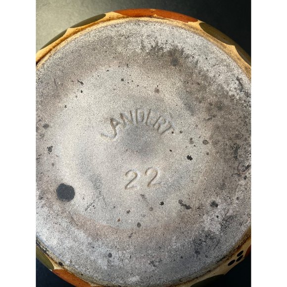 Vintage Landert 22 Swiss Made Floral Print Fondue Pot - Picture 6 of 10